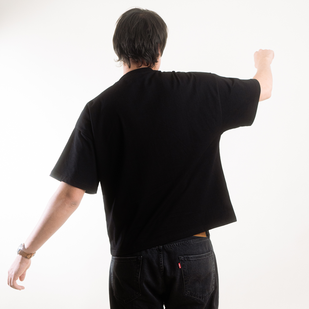 EVERYDAY BLACK BOXY TEE