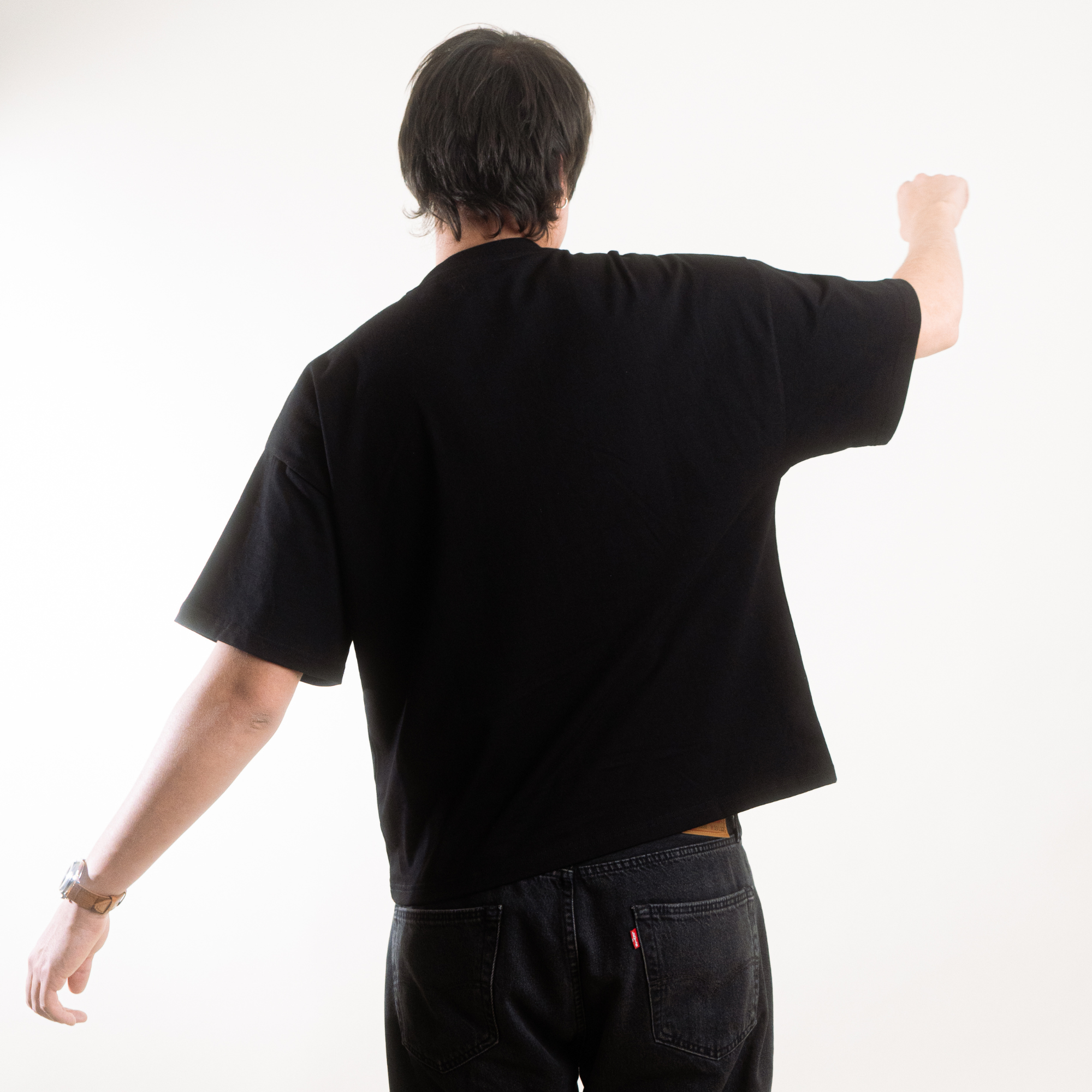 EVERYDAY BLACK BOXY TEE